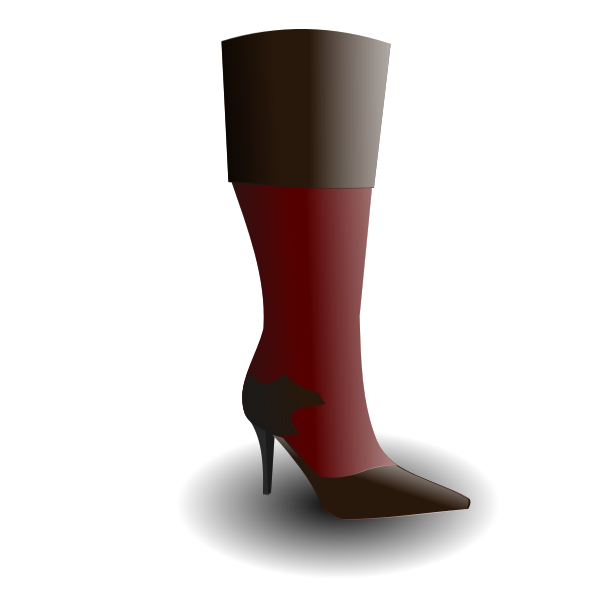 Women's boot vector image