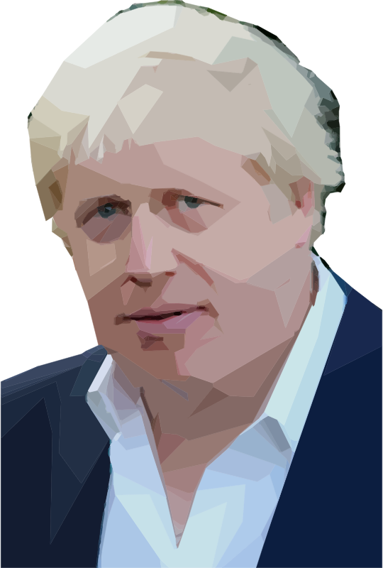 Boris Johnson realistic portrait