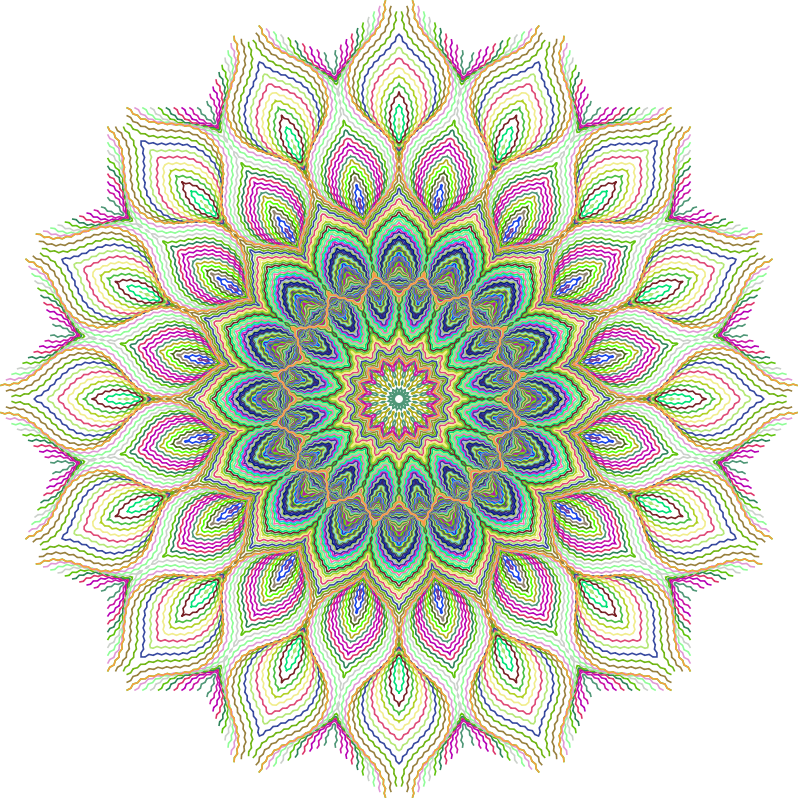 Fractal kaleidoscope art
