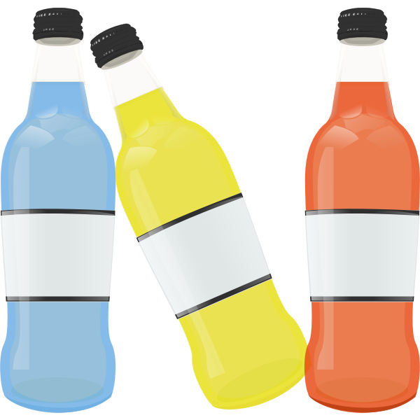 Colored bottles image