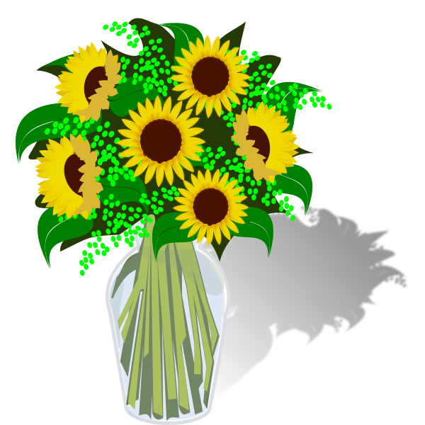 Download Bouquet Of Sunflowers Free Svg