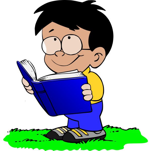 Boy with book