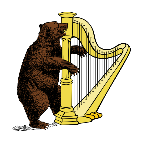 Bear and harp