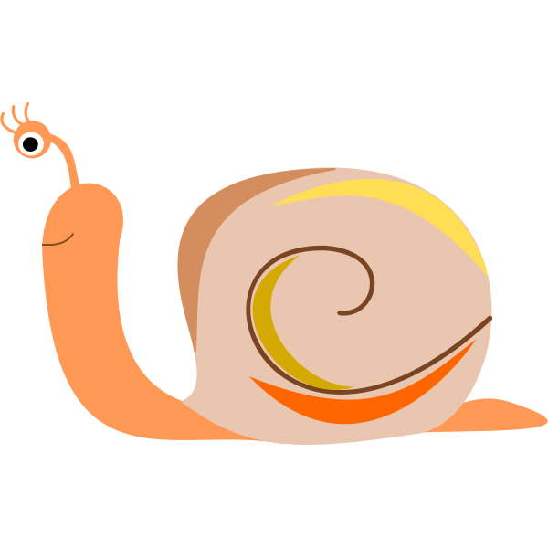 Comic snail