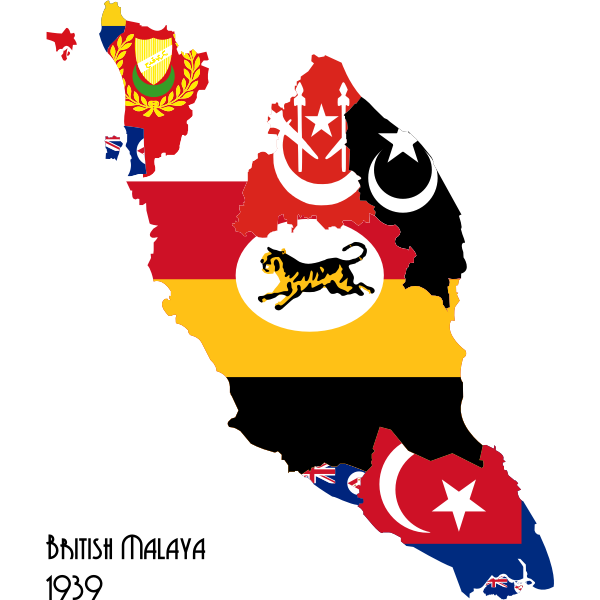 british malaya flag map