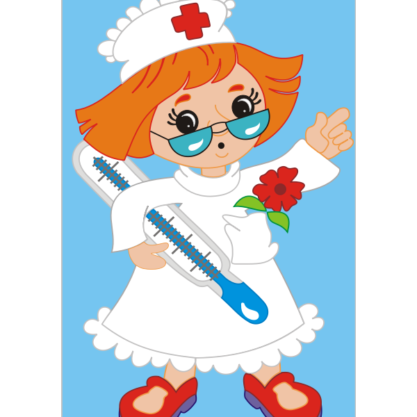 Nurse vector graphics