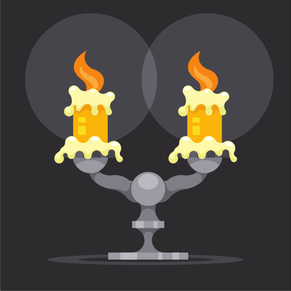 Melting candles