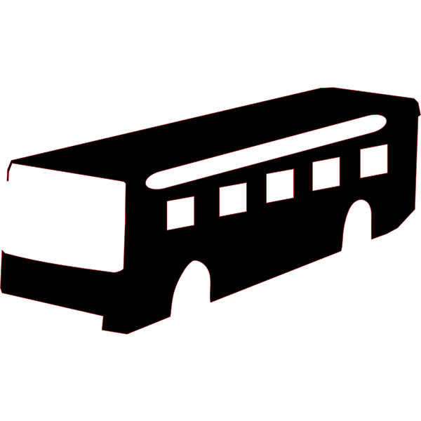 Bus silhouette vector drawing