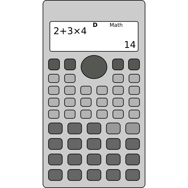 Scientific Calculator Vector Image Free Svg