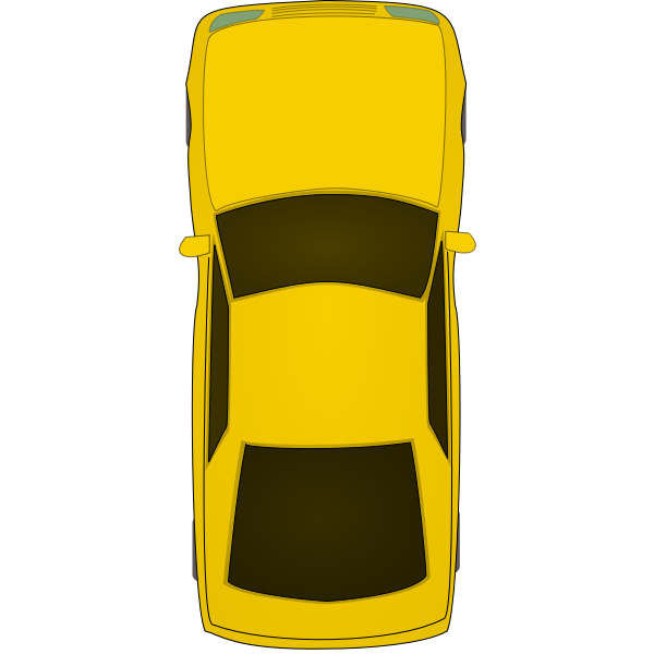 Top view car vector