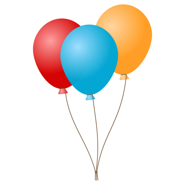 Balloons vector graphics