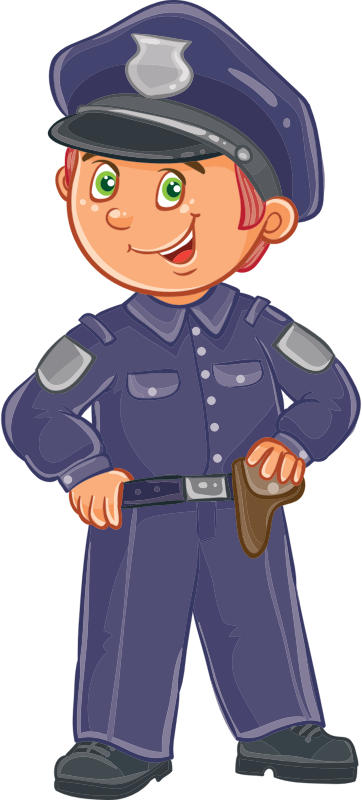 Cartoon police officer | Free SVG