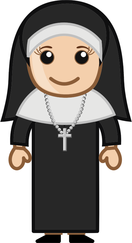 Cartoon Nun | Free SVG