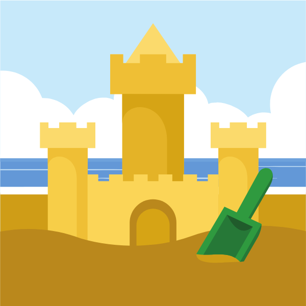 Castle in the sand