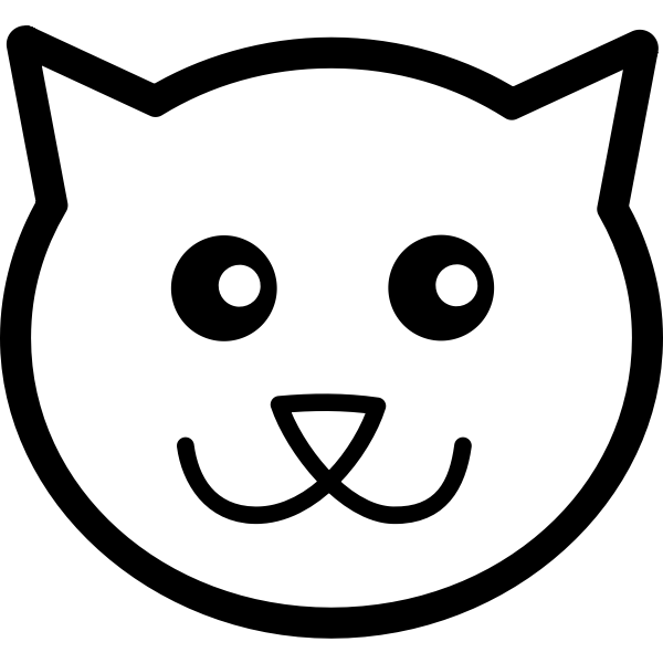 cat face vector png