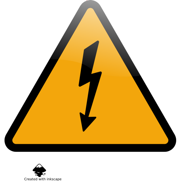 High voltage caution