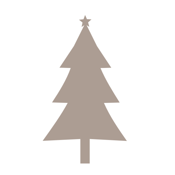 Christmas tree brown color
