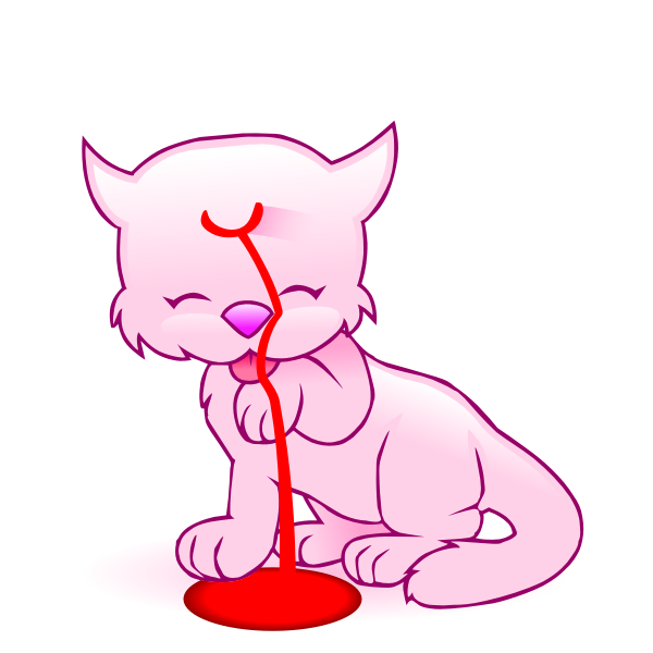 Bleeding cat