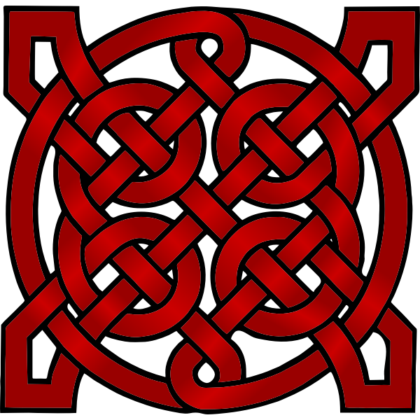 Download Dark red Celtic mandala vector image | Free SVG