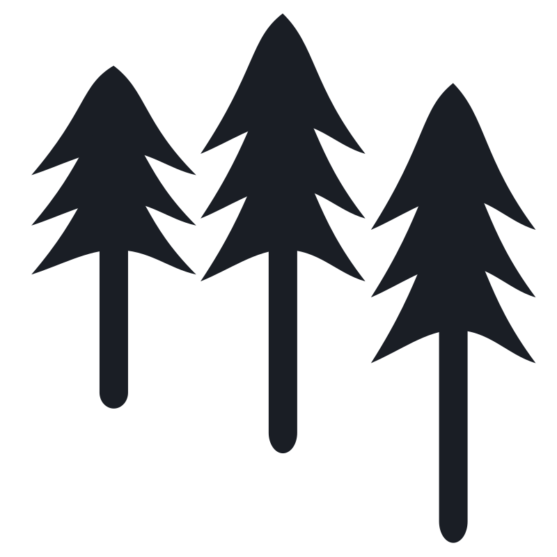 Simple pine trees
