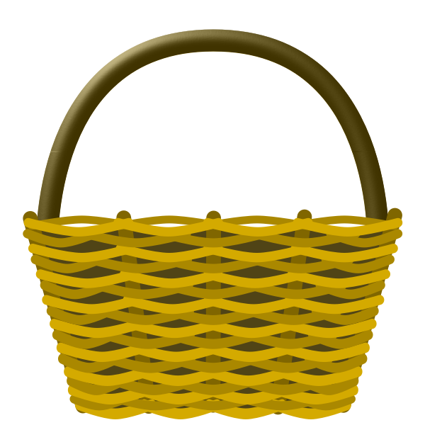 Empty shopping basket vector drawing