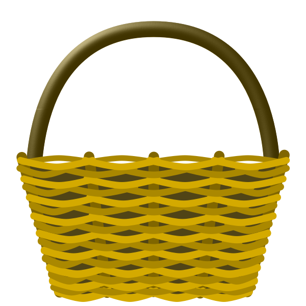 Empty shopping basket vector drawing | Free SVG