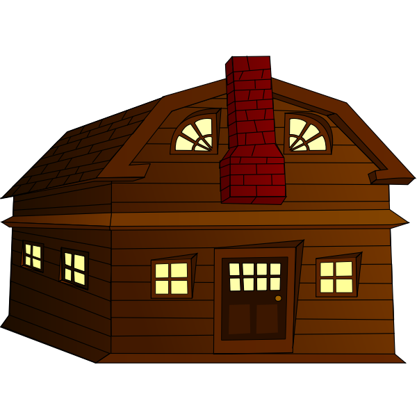 Halloween horror house vector clip art | Free SVG
