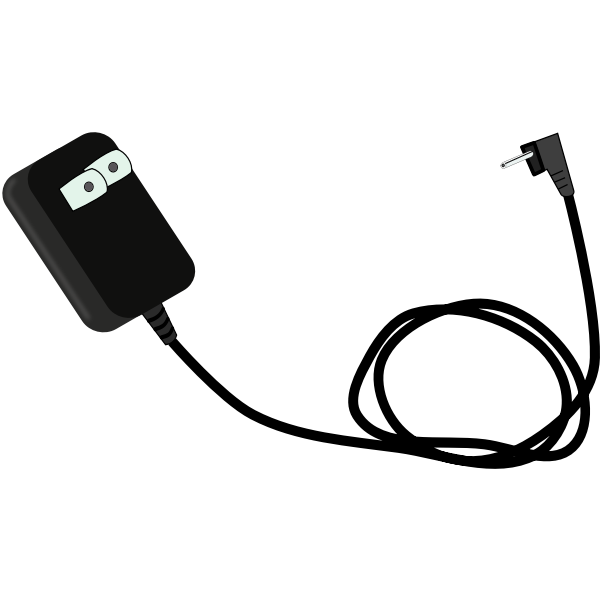 Phone charger vector clip art