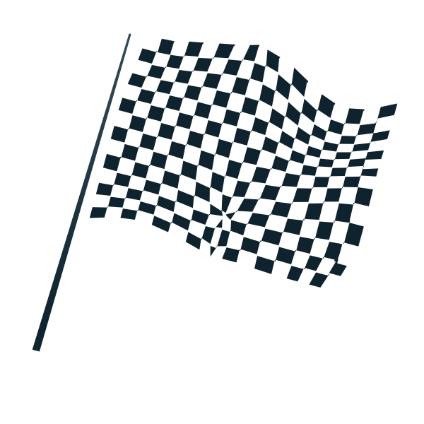 Checkered flag icon vector image