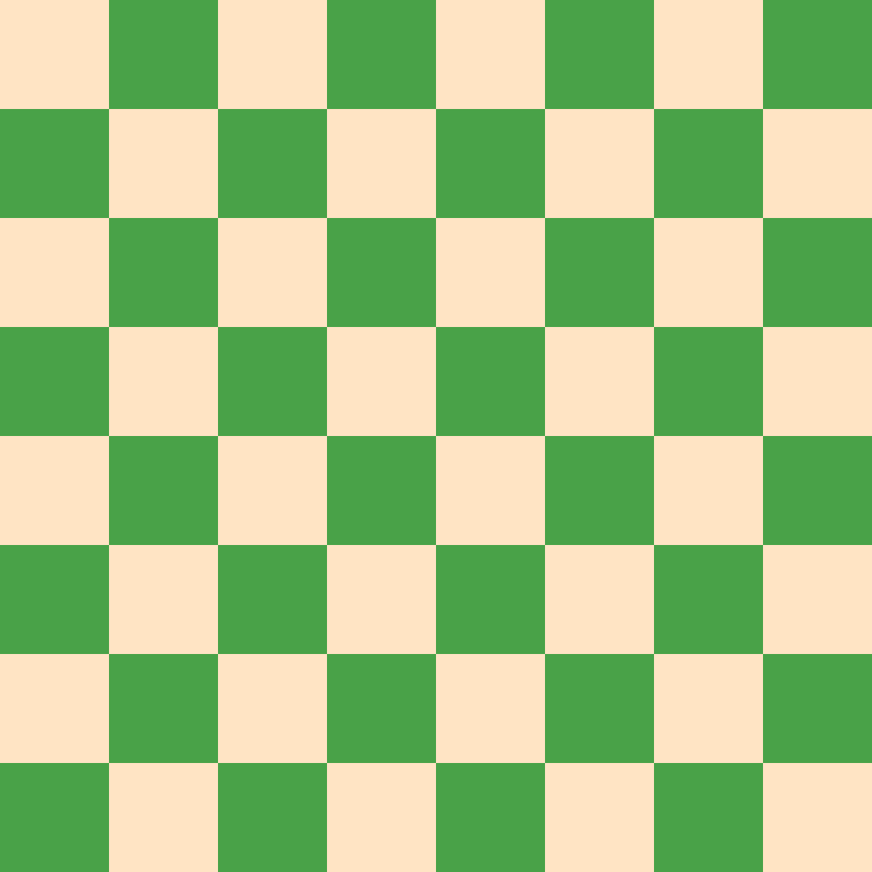 Chessboard with bisque background