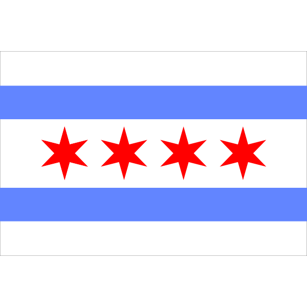 chicago flag border
