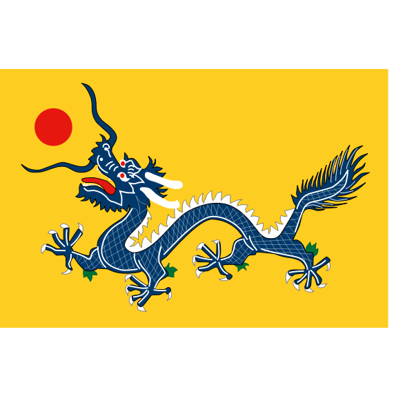 Blue Chinese dragon vector image