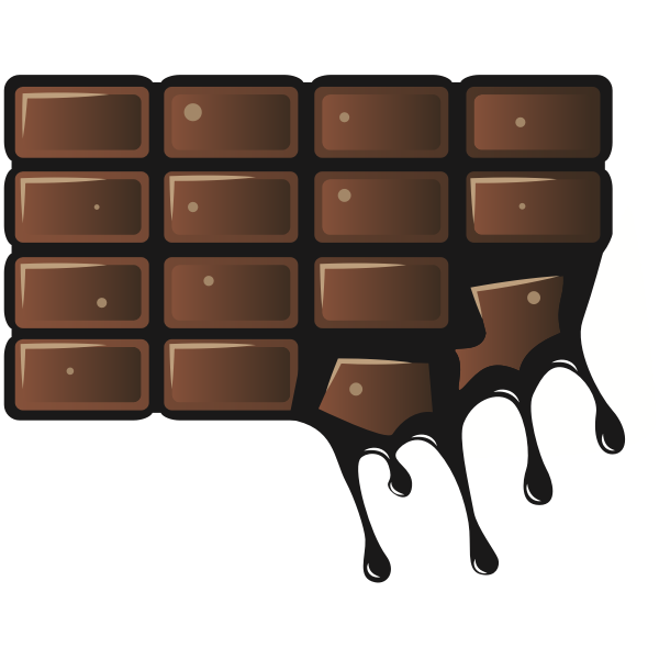 Download Melting chocolate bar | Free SVG