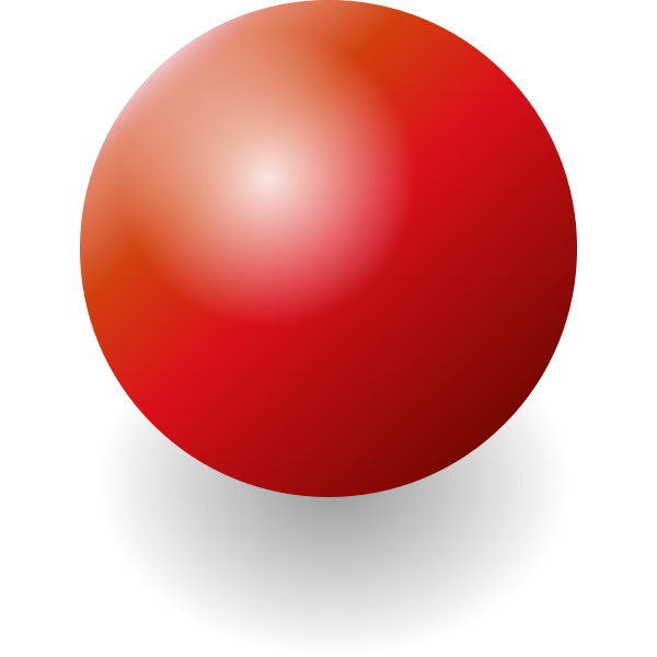 Red ball Free SVG