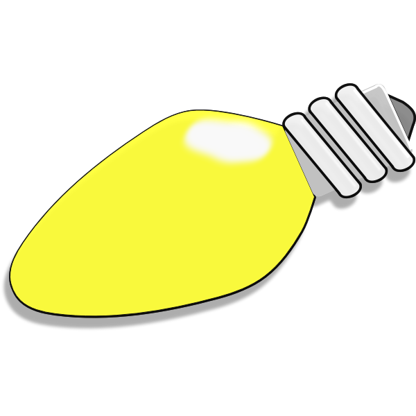 Christmas lightbulb vector illustration | Free SVG