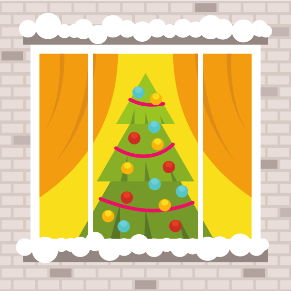 Christmas decoration in the window