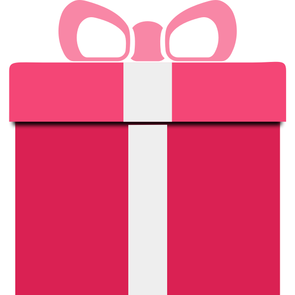 Download Pink Gift Box Vector Clip Art Free Svg
