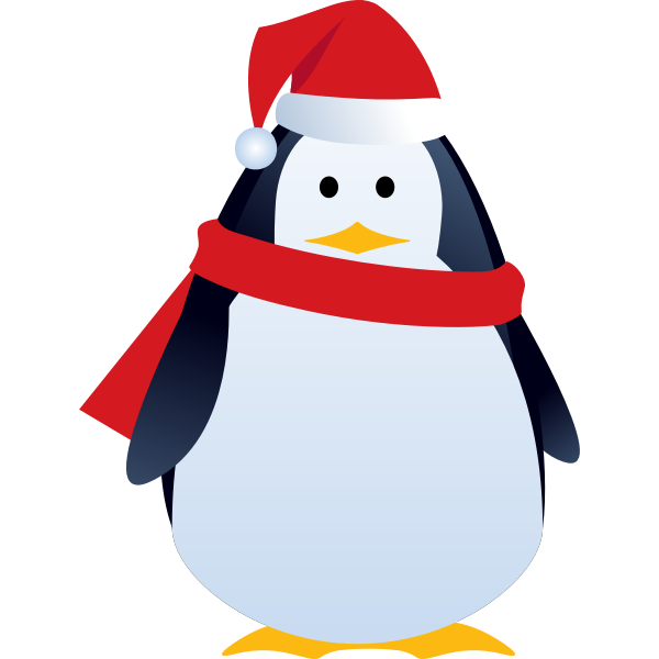 Download Christmas penguin vector | Free SVG