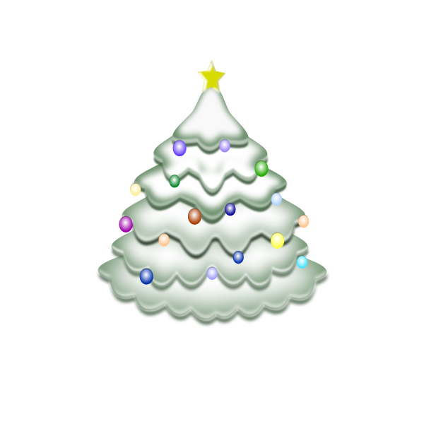 Christmas tree vector clipart