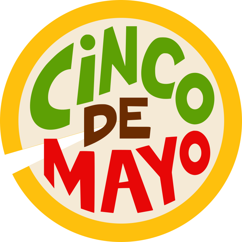 Cinco De Mayo Text Logotype
