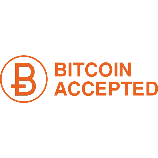 Bitcoin Accepted Sign | Free SVG