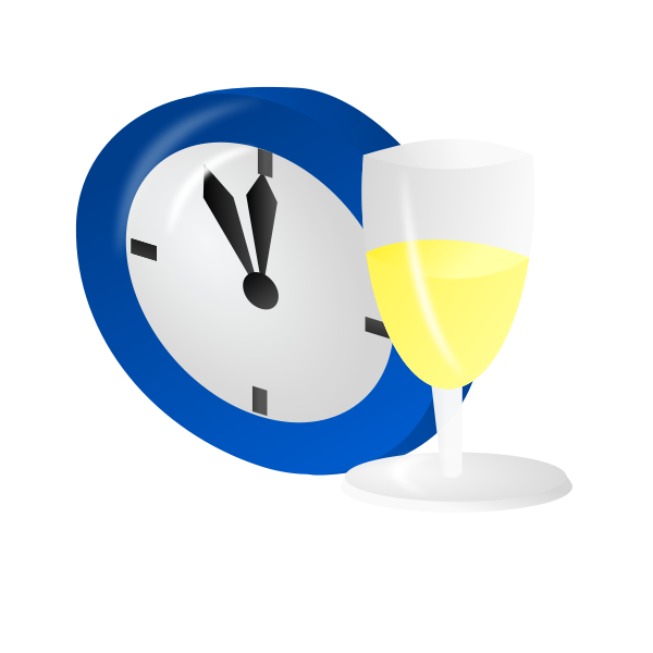 Time for a drink vector illustration