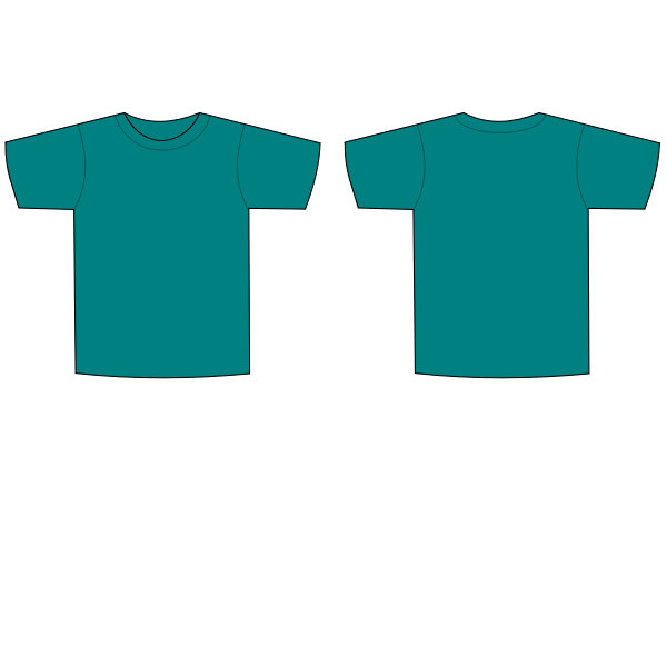 Front And Back Shirt Free Svg