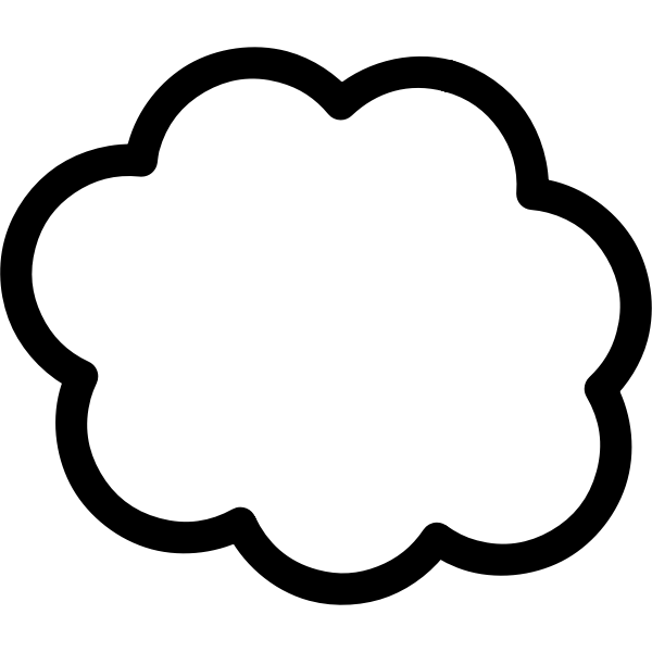 Cloud vector graphics