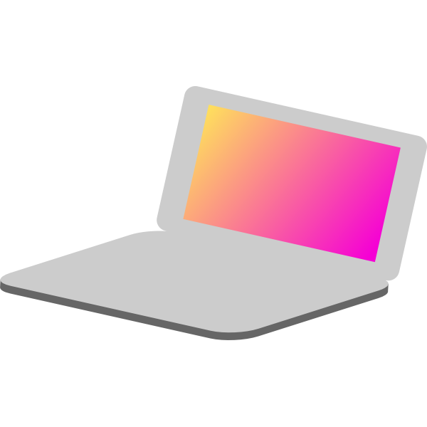 Laptop icon vector image