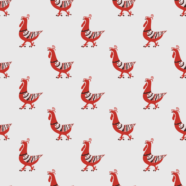 cock seamless pattern