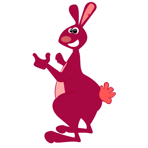 Download A rabbit with unusual tail | Free SVG