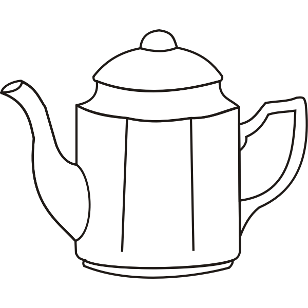 Contour image of a coffee maker