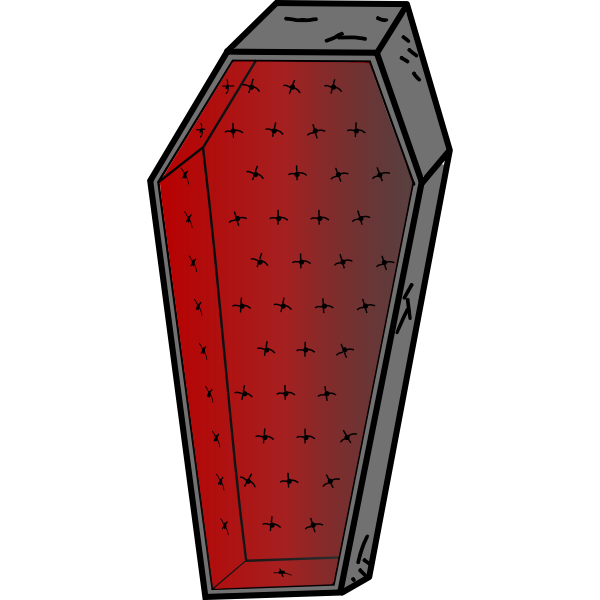 Coffin vector image