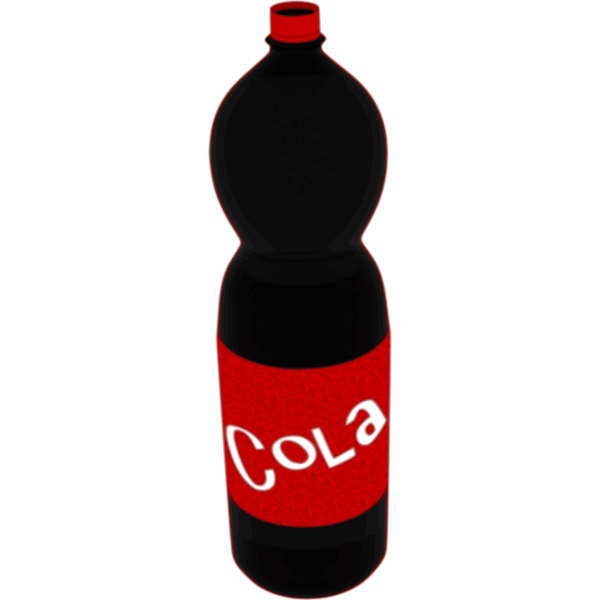 Cola bottle vector illustration